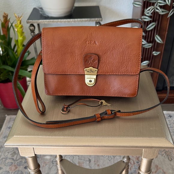 Patricia Nash Brown Leather Crossbody Bag - Picture 2 of 14